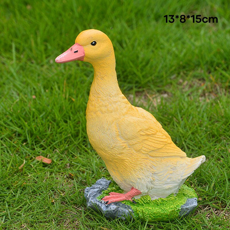 Miela ančių dervos sodo statula kiemo tvenkinio ančių dekoravimas paukščio skulptūra vidaus lauko kiemo dekoras tvenkinio vejos ornamentas