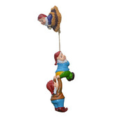 Vrtno stablo Gnome Dekor od smole za vanjske vrtne dekoracije dvorišta Izdržljivi penjajući patuljci Ornament Vanjski Hirovit