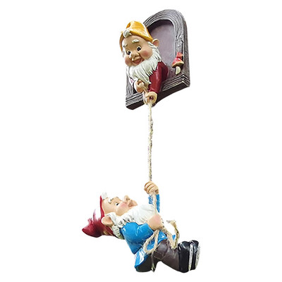 Vrtno stablo Gnome Dekor od smole za vanjske vrtne dekoracije dvorišta Izdržljivi penjajući patuljci Ornament Vanjski Hirovit
