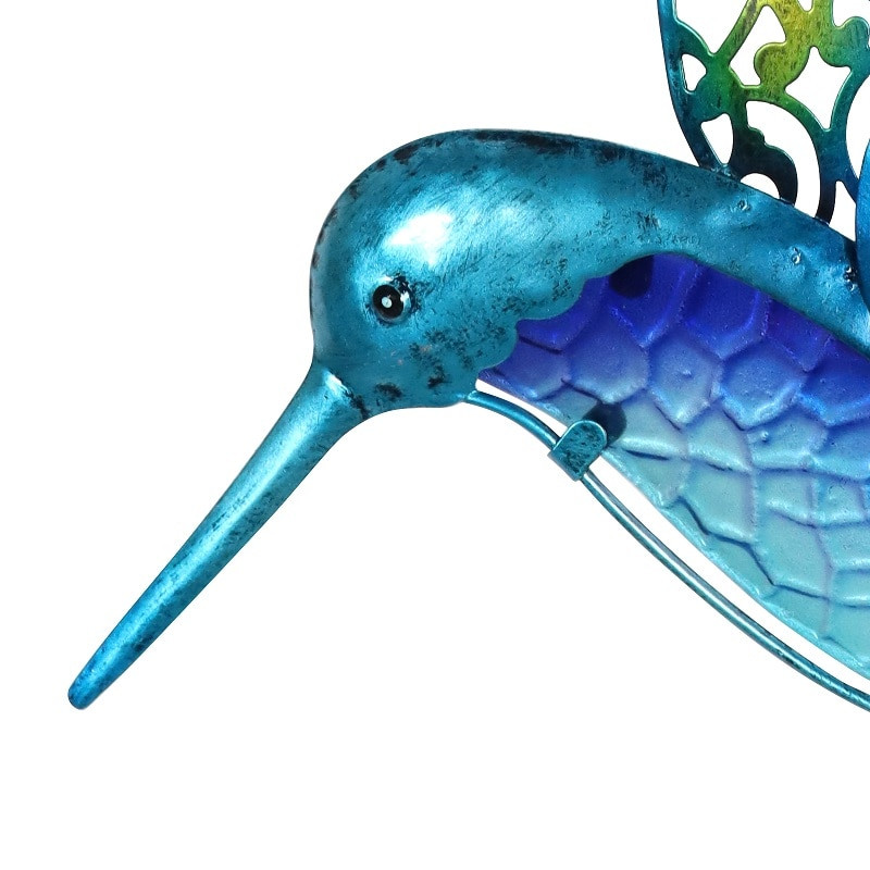 Metalni kolibri ptica Zidna umjetnička djela Vanjska dekoracija vrta Vanjski kipovi za dom Minijature Dodaci Skulpture