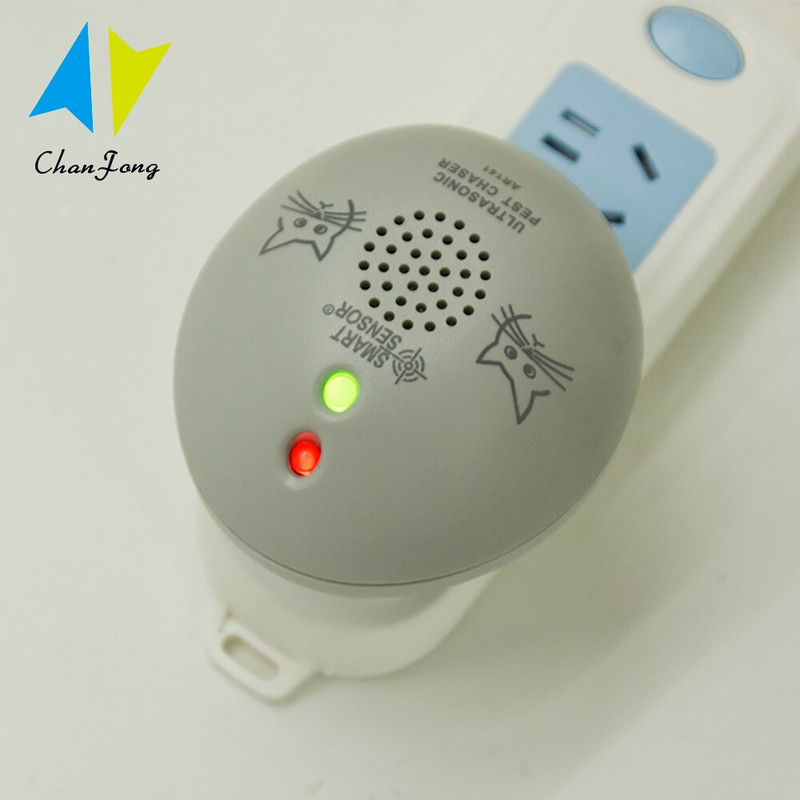 ChanFong Ultragarsinis elektroninis kenkėjų kontrolės graužikų žiurkių pelės atbaidiklis pelių pelės atbaidymo priemonė nuo pelės atbaidymo graužikų EU kištukas