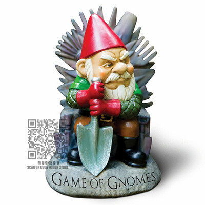 Gnómok játéka Kerti szobor Vicces lapátot tartva Gnóm szobor Gyanta Törpe figurák Díszek Otthon Kültéri Dekoráció