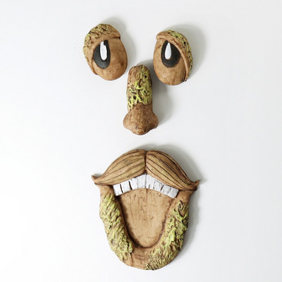Old Man Tree Hugger Garden Art Outdoor Tree Funny Bark Face Tree Čudne crte lica Uskrs Kreativni rekviziti Vrtna dekoracija