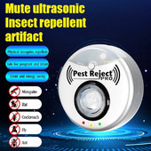 2 vnt Ultragarsinis vabzdžių atbaidiklis žiurkėms pelėms tarakonams kenkėjams žiurkėms atbaidyti elektroninį uodų žudiklį
