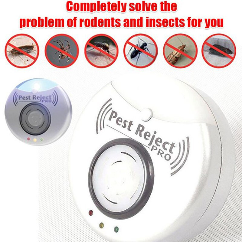2 vnt Ultragarsinis vabzdžių atbaidiklis žiurkėms pelėms tarakonams kenkėjams žiurkėms atbaidyti elektroninį uodų žudiklį