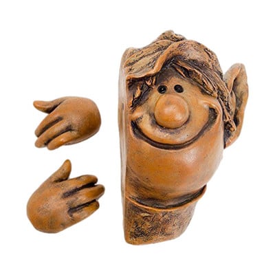 Garden Tree Hugger Funny Face Ornamente Realiste Rășină Artizanat Metal Curte Artă Pentru a Decora Pentru Grădina Acasă