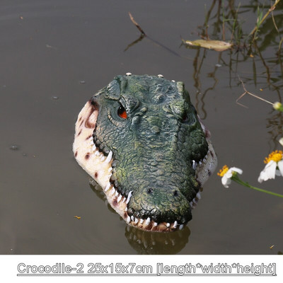 Kūrybingas derva plaukiojantis krokodilo begemoto baisus statula lauko sodo tvenkinio dekoravimas namų sodo Helovino dekoro ornamentas