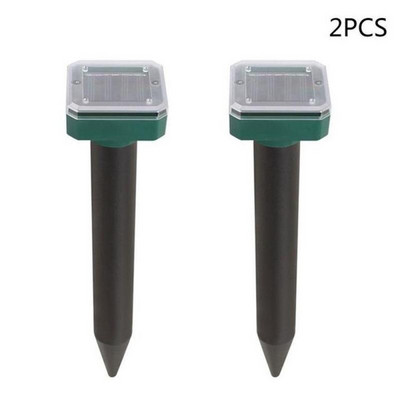 4 vnt. Ultragarsinis saulės energiją naudojančių gyvūnų vandeniui atsparus repelentas, skirtas lauko kenkėjų graužikams, atgrasantis pelėnų gyvačių gaudytojui