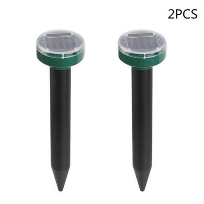 4 vnt. Ultragarsinis saulės energiją naudojančių gyvūnų vandeniui atsparus repelentas, skirtas lauko kenkėjų graužikams, atgrasantis pelėnų gyvačių gaudytojui