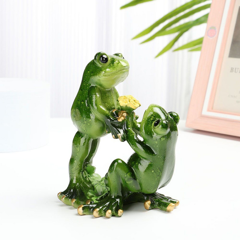 Kreativne žabe Figurice od smole Kućne skulpture Lutke Pokloni Rukotvorine Životinjski vrtni ukrasi Auto Dekoracija doma