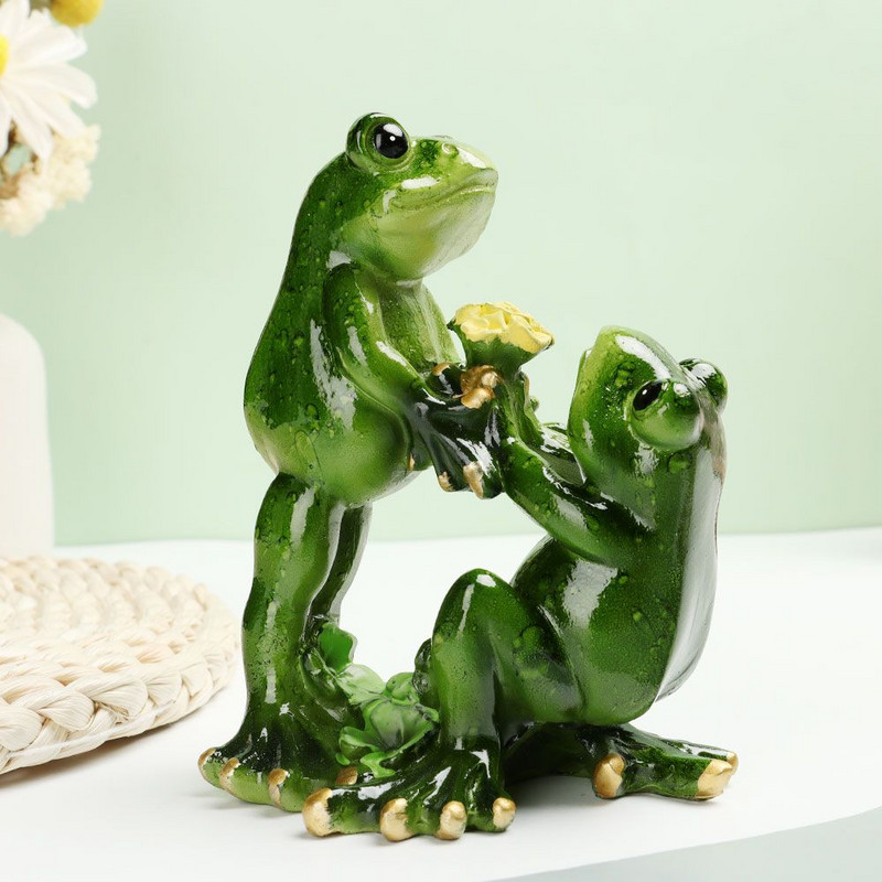 Kreativne žabe Figurice od smole Kućne skulpture Lutke Pokloni Rukotvorine Životinjski vrtni ukrasi Auto Dekoracija doma