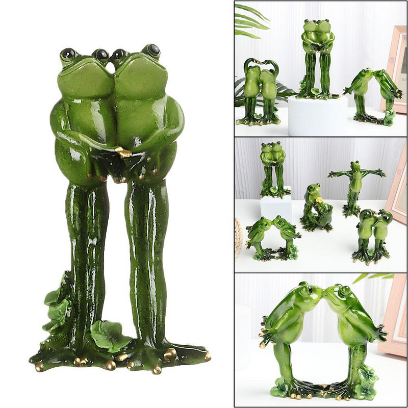 Kreativne žabe Figurice od smole Kućne skulpture Lutke Pokloni Rukotvorine Životinjski vrtni ukrasi Auto Dekoracija doma
