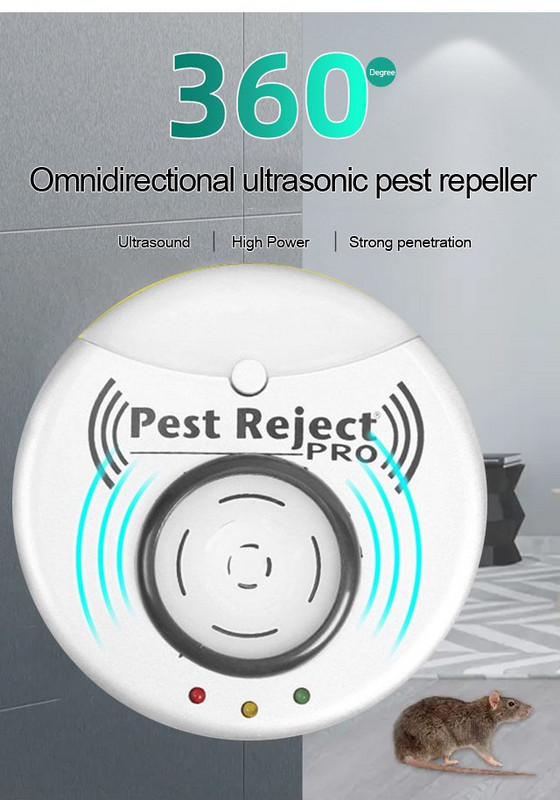 Ultragarsinis pelės tarakonų atbaidymo įtaisas Ultragarsinis elektroninis kenkėjų atmetimas vabzdžių žiurkės voras uodus naikinantis kenkėjas kontrolei