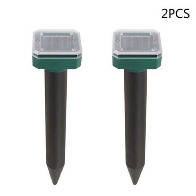 2/4 buc. Respingător solar pentru șobolani, respingător cu ultrasunete pentru lilieci, pentru grădină, pentru a descuraja dăunătorii, în aer liber, cu ultrasunete, pentru a respinge dăunători Dispozitiv de capcană pentru șoareci