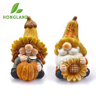 HONGLAND 2 vienetų nykštukų ornamentas sodo lauko skulptūra statula miegamojo ornamentas