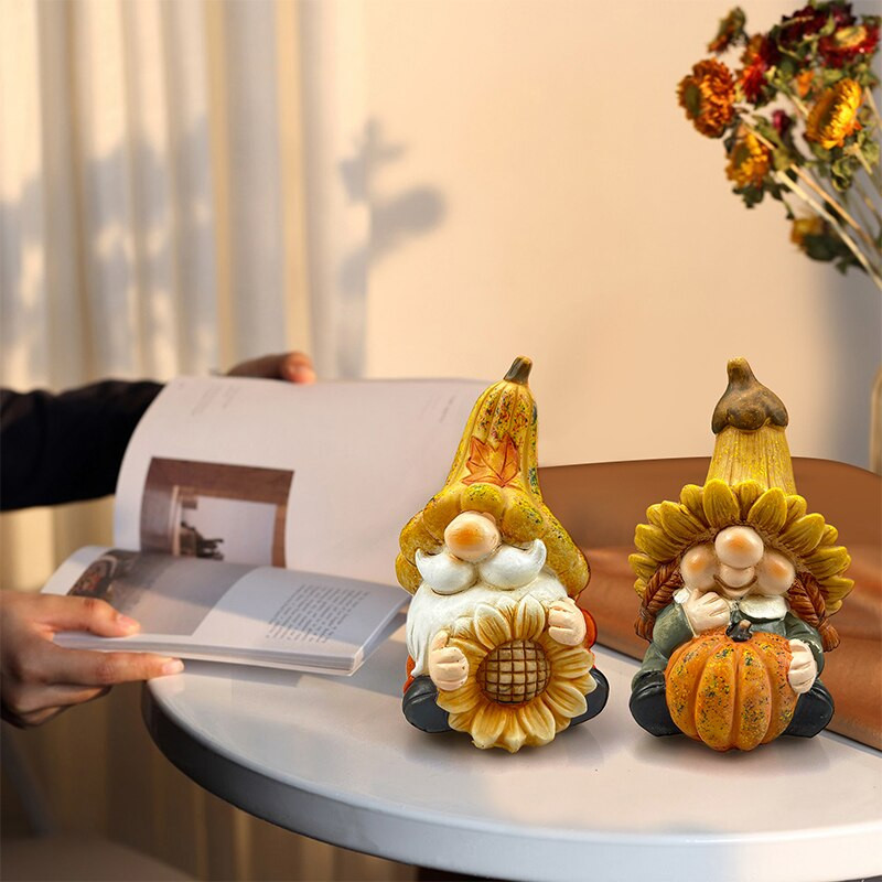 HONGLAND 2 vienetų nykštukų ornamentas sodo lauko skulptūra statula miegamojo ornamentas