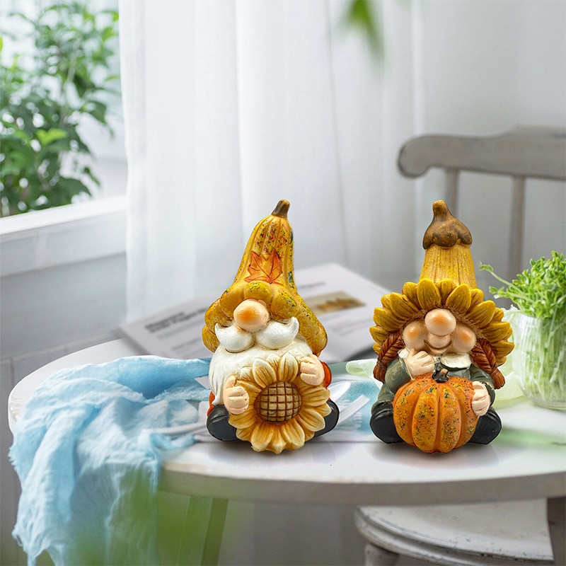 HONGLAND 2 vienetų nykštukų ornamentas sodo lauko skulptūra statula miegamojo ornamentas