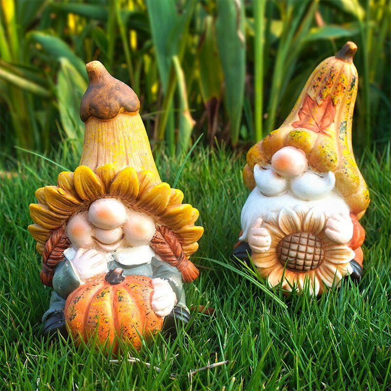 HONGLAND 2 vienetų nykštukų ornamentas sodo lauko skulptūra statula miegamojo ornamentas