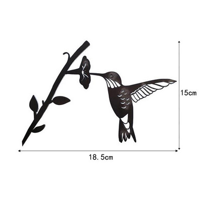 Rondule de hambar Siluete de păsări din metal Decor pentru grădină Sculptură de papagal Ornament pentru curte Ramă de oțel Siluetă în picioare