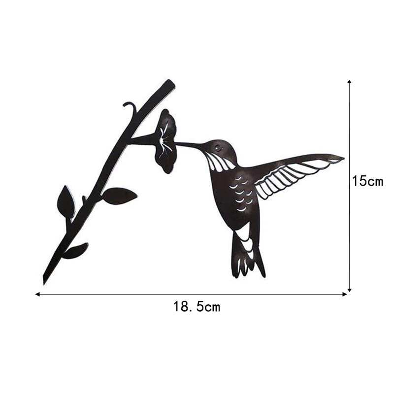 Rondule de hambar Siluete de păsări din metal Decor pentru grădină Sculptură de papagal Ornament pentru curte Ramă de oțel Siluetă în picioare