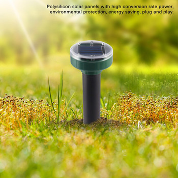 Mole Repeller Ultrasonic Solar Power Mouse Repeller Outdoor Garden Yard Mole Rat Τρωκτικό Εντομοαπωθητικό 4τμχ