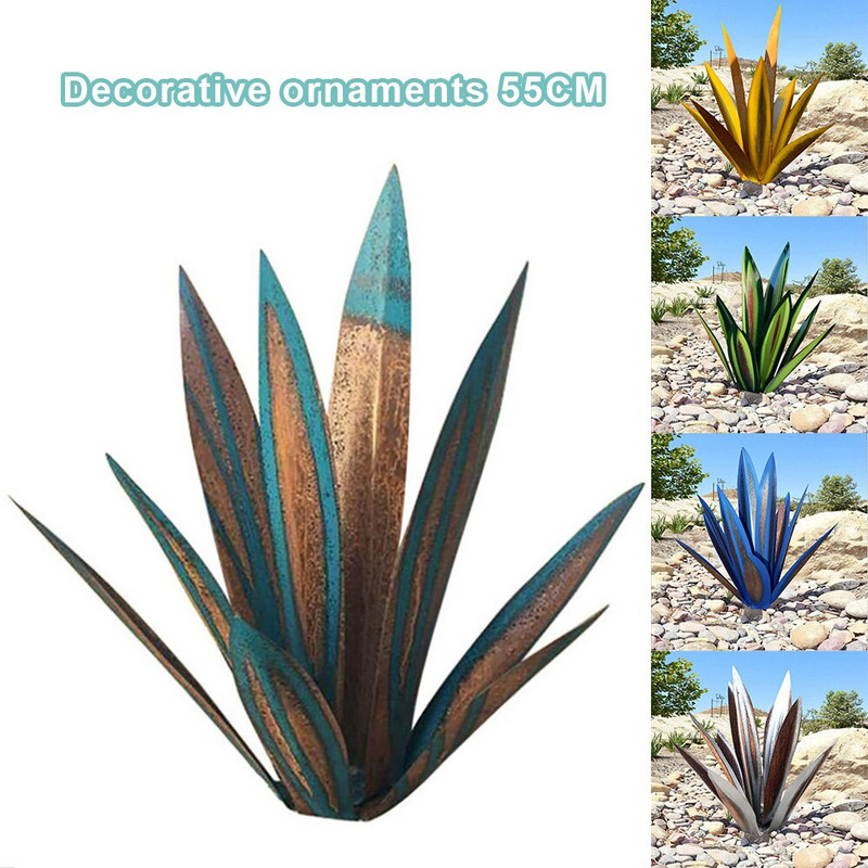 Lauko sodas, pasidaryk pats, metalo menas Tekila kaimiška skulptūra agavos statula namų sodui kiemo meno puošyba amatai skulptūros ornamentas