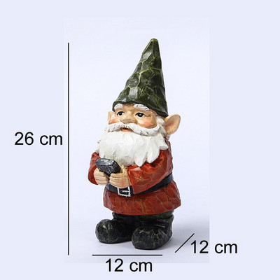 Miela dervos sodo nykštuko statula Dzeno išdykę Juokingi nykštukai Parduodu vejos papuošalus namų biuro stalui Vidaus lauko dekoro ornamentas