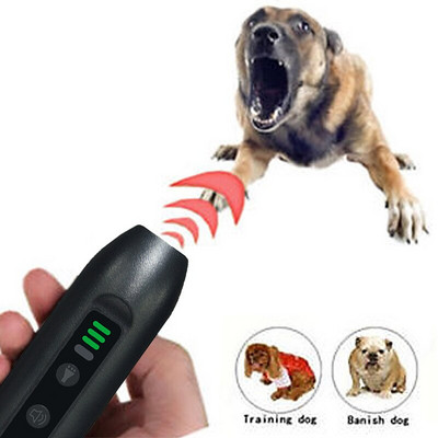 1db LED-es ultrahangos kutyariasztó ugatásgátló ugatásgátló kutyakiképző eszköz kisállatok számára