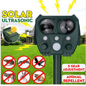 Ultragarsinis saulės spindulių atbaidiklis nuo kenkėjų lauko pelėdoms, gyvūnams atbaidantis paukščių balandžiai, katės, šunys, kenkėjų sodas