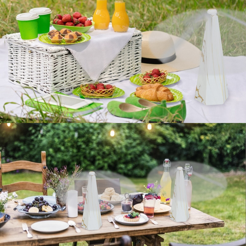 Kültéri légyriasztó ventilátor USB élelmiszervédővel, légypusztító konyha, távol tartsa a legyeket az élelmiszerektől Kártevőirtó asztali ventilátor