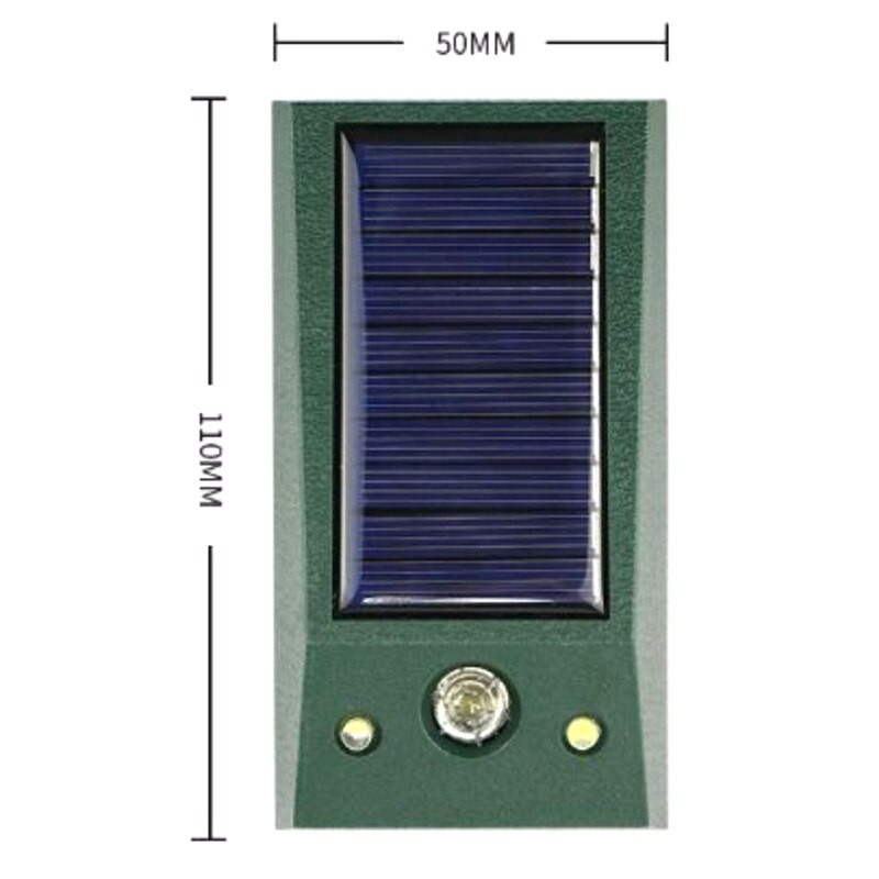 Skatinimas! Ultragarsinis gyvūnas lauko kenkėjas šuo pelė paukštis katakonas vabzdys nuo saulės spindulių atbaidantis mirksi raudona šviesa, kad nuvažiuotų Wo