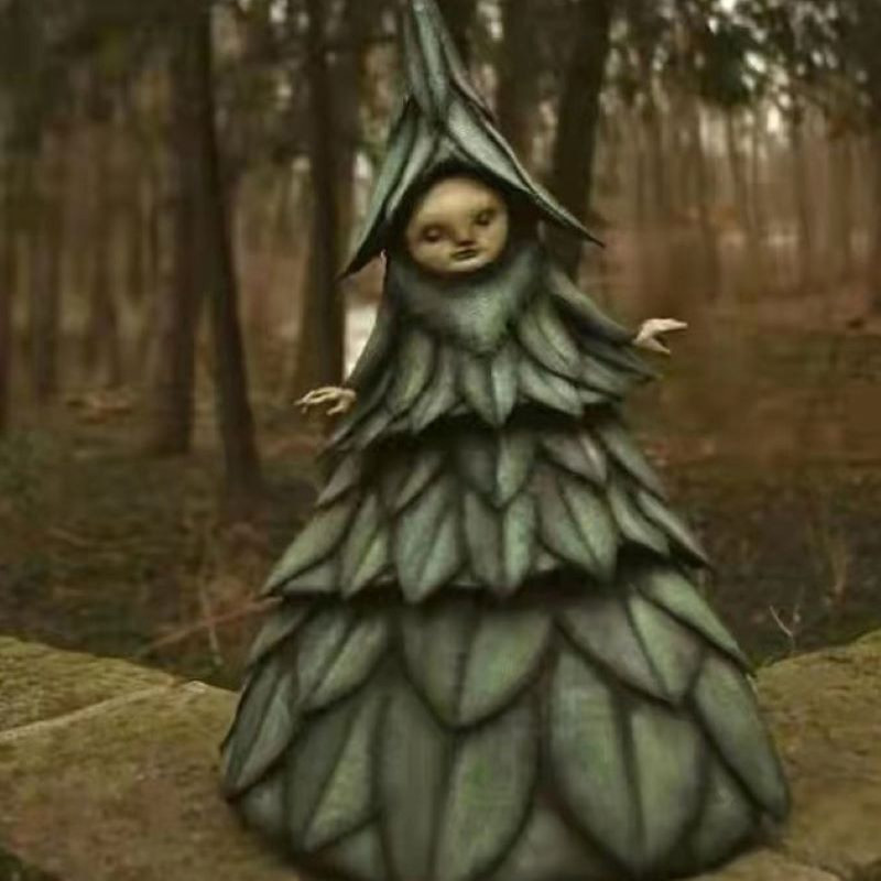 5 stiliai Helovino tamsaus košmaro raganos sodo statulos teroro lauko kiemo dervos raganos dekoravimas