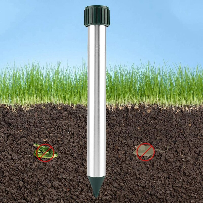 2 db vakondriasztó vibrációs motorral, vakondszabályozással, pocokriasztóval, vakondriasztóval, rovarirtóval hangyákhoz, kígyókhoz, egerekhez stb.