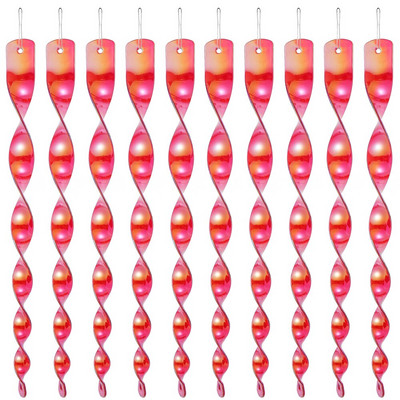 10 vnt / rinkinys Paukščius atbaidanti strypo lauko besisukantis atspindintis paukščių atbaidymo prietaisas, vėjo spiralinis paukščių baidymo strypas, pakabinamas ornamentas 30 cm