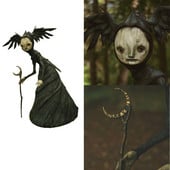 Uusim Halloweeni nõia vaigu ornament hirmutav kuju skulptuur kunst käsitöö kaunistus aia õue aiakaunistus