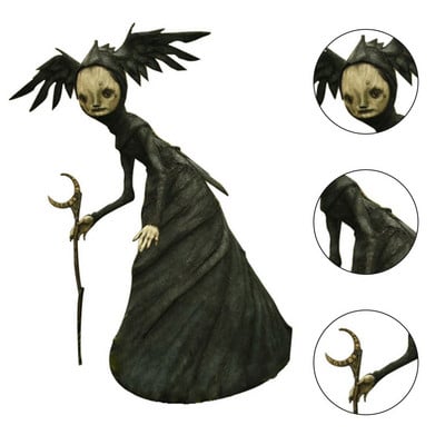 Uusim Halloweeni nõia vaigu ornament hirmutav kuju skulptuur kunst käsitöö kaunistus aia õue aiakaunistus