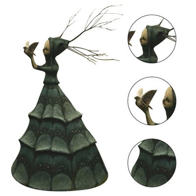 Uusim Halloweeni nõia vaigu ornament hirmutav kuju skulptuur kunst käsitöö kaunistus aia õue aiakaunistus