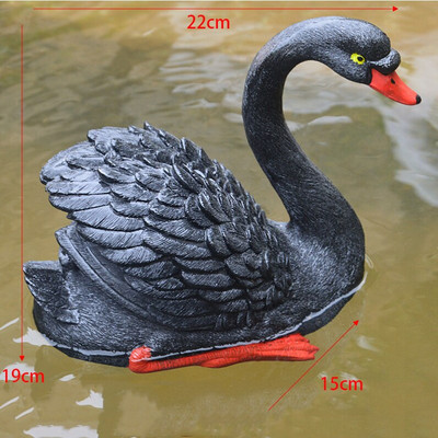 Lauko modeliavimas plūduriuojantis vandens gulbės dervos skulptūra lauko sodas baseinas figūrėlės dekoravimas parkas veja tvenkinys papuošalai amatai