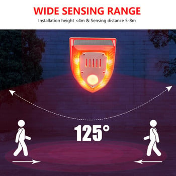 Ηλιακός αισθητήρας Συναγερμός Φως Συναγερμός Απωθητικό Ζώων Anti-wild Boar Drive Professional Alarmant-theft Remote Control που αναβοσβήνει Securi