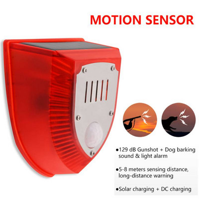 Päikesesensor Alarm Valgusalarm Loomade tõrjuja Metssigade vastane Professionaalne Alarm Vargusevastane Vilkuv kaugjuhtimispult Securi