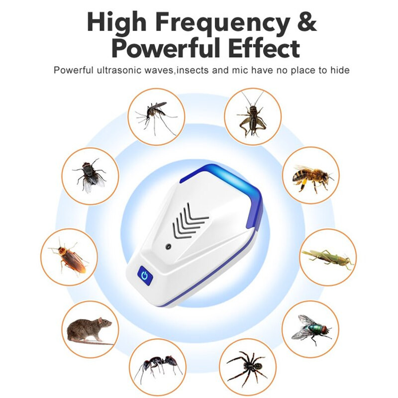 Ultragarsinis elektroninis kenkėjų kontrolės įrankis Graužikų žiurkėms, pelėms, pelėms, pelėms, atbaidantis nuo uodų, pelėms, namų kenkėjams graužikams