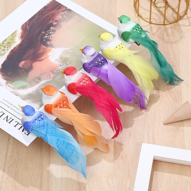 12 vnt./dėžutėje Simuliacinis Dirbtinis paukščių sodinimas Namų paukščių ornamentų dekoravimas