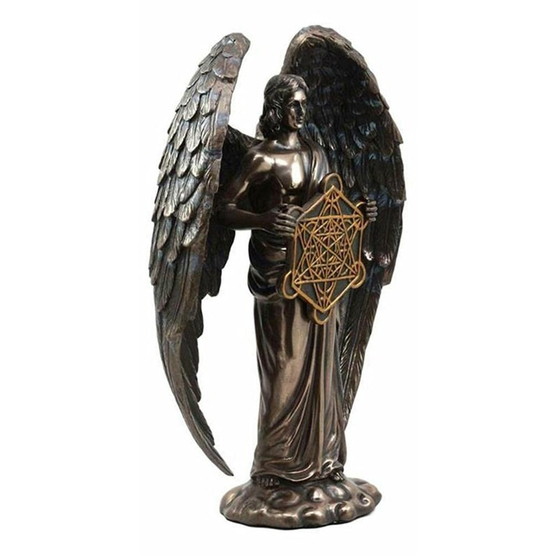 Metatron bronzinis serafimas šešiasparnis angelas sargas statulos namų puošmena taip pat puiki dovana jūsų draugams