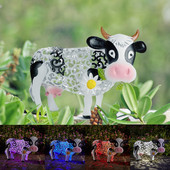 LED saulės šviesa Daisy Cow Craft vandeniui atsparus lauko sodo vejos statramsčiai lempos Namų kiemo papuošalai Kūrybinė meno dovana