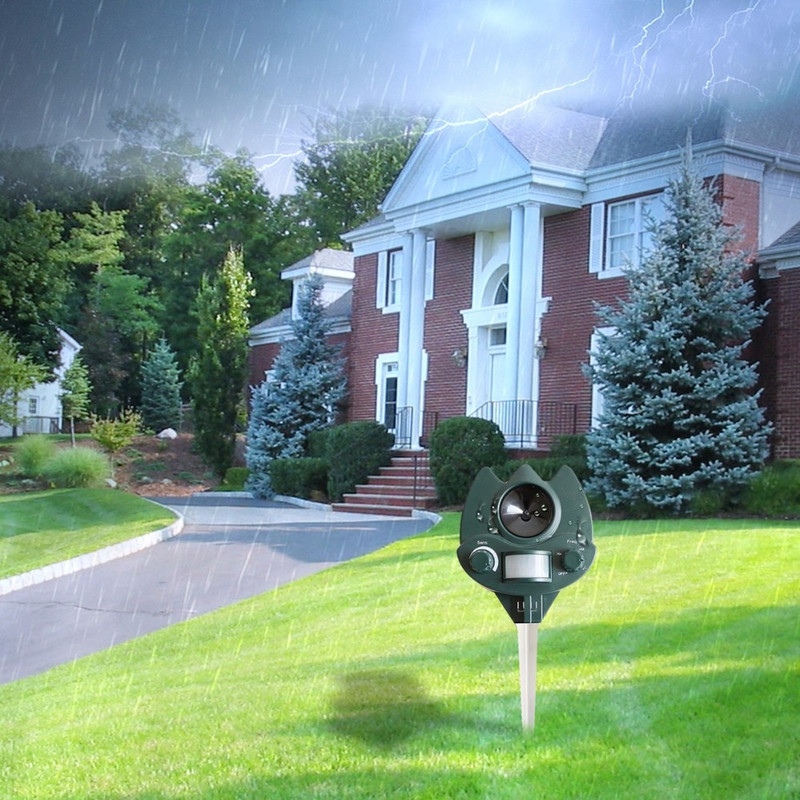 Naujas ultragarsinis gyvūnų atbaidymo šuo, kačių atbaidymo kenkėjų kontrolė namams, sodui, vejai #32023