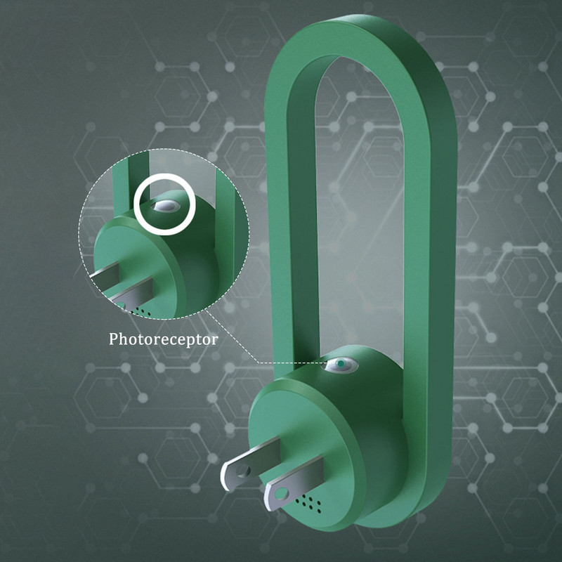 Dažnio keitimo ultragarsinis uodų naikintuvas su LED miegančia šviesa, be triukšmo elektrinė uodų žudymo lempa, nuleidžiama