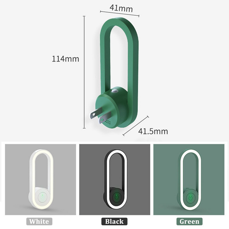 Dažnio keitimo ultragarsinis uodų naikintuvas su LED miegančia šviesa, be triukšmo elektrinė uodų žudymo lempa, nuleidžiama
