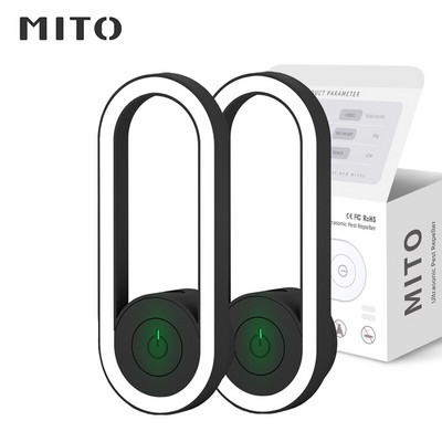 MITO Ultrazvukový repelent, nočné svetlo na spanie, elektronický repelent proti komárom, myšiam, pavúkom, švábom, insekticídom, kontrolou hmyzu a škodcov.