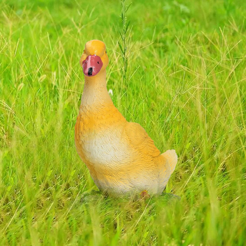 Derva Dirbtinė antis Sodo skulptūra Namų papuošalai Statulos Realistiška lauko imitacija Tvenkinio dekoras Kraštovaizdžio amatai