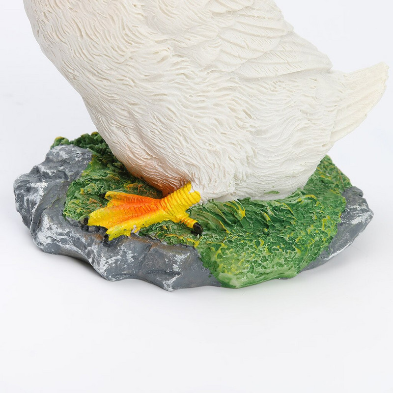 Derva Dirbtinė antis Sodo skulptūra Namų papuošalai Statulos Realistiška lauko imitacija Tvenkinio dekoras Kraštovaizdžio amatai